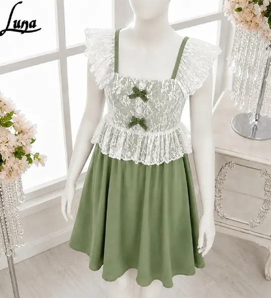 Luna Lace Jersey Dress