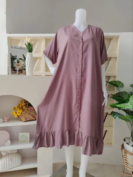 Daster ruffle polos