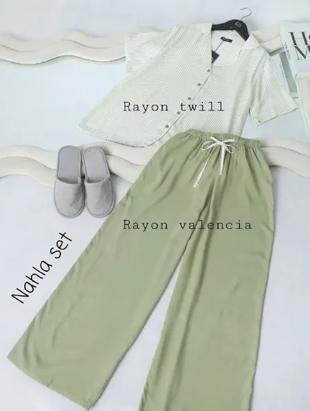 Laura set viscose-valencia