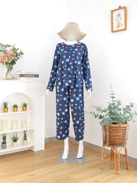 One set Pajamas Basic Panjang
