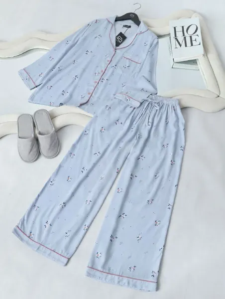 Soffah pajamas lengan panjang (dengan lis) by sofeawear