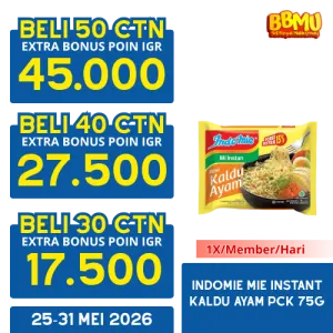 INDOMIE MIE INSTANT KALDU AYAM PCK 75g