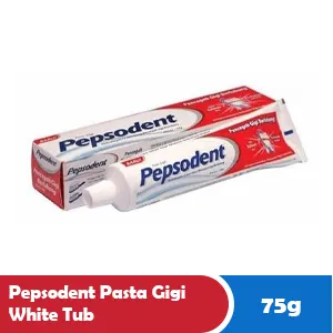 PEPSODENT PASTA GIGI WHITE TIUB 75/72g