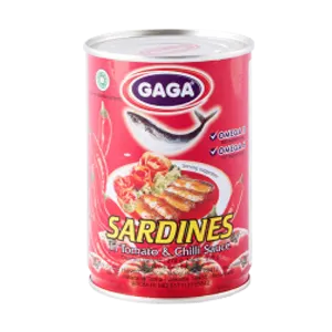 GAGA SARDINES TOMAT & CHILLI KLG 425g