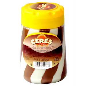 CERES CHOCO SPREAD DUO MILK HAZELNUT BTL 350g