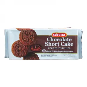 SERENA BISCUIT SHORT CAKE CREAM CHOCOLATE PCK 225g
