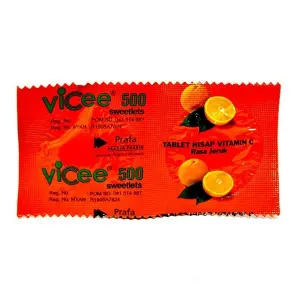 VICEE VITAMIN C 2'S ORANGE STR