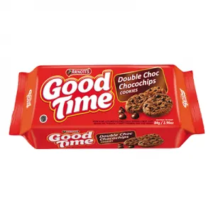GOOD TIME COOKIES CHOCOCHIPS DOUBLE CHOC PCK 72g