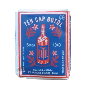 CAP BOTOL TEH BUBUK BIRU PCK 80g