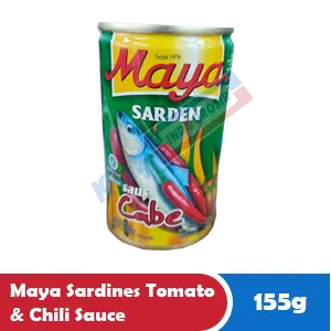 MAYA SARDINES TOMATO & CHILI SAUCE KLG 155g