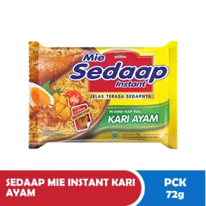 SEDAAP MIE Mi Segera Kari Ayam Paket 72g