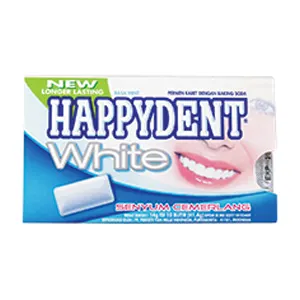 Happydent White Gula-gula Getah 8'S/10'S Paket 14g