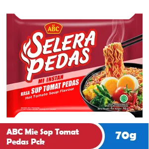ABC MI SUP TOMATO PEDAS PCK 70g
