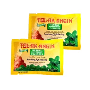 Sido Muncul Gula-gula Tolak Angin Herba Peppermint Soothe & Relief Uncang 5X2.5g