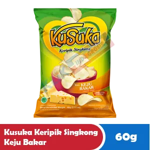 Kusuka Keripik Ubi Kayu Keju Bakar Paket 60g