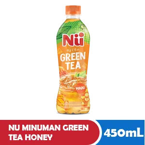 NU Minuman Teh Hijau Madu Botol 450mL