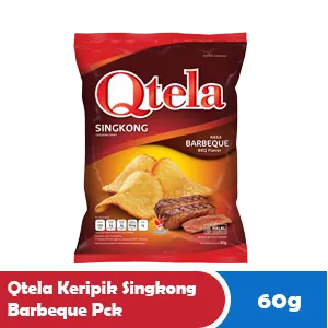 QTELA Keropok Ubi Kayu Barbeku Paket 60g