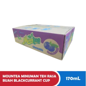 MOUNTEA MINUMAN TEH RASA BUAH BLACKCURRANT CUP 170mL