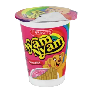 ARNOTT'S BISCUIT NYAM-NYAM FNTASY STICK STRAWBERRY CUP 25g