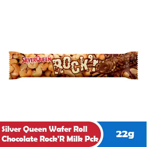 Silver Queen Gulung Wafer Coklat Rock'R Milk Paket 16g