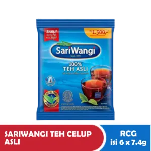 SARIWANGI Teh Celup (25663) Asli RCG 6x7.4g