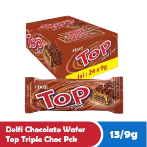 DELFI Wafer Coklat Top Triple Choc Paket 13/9g