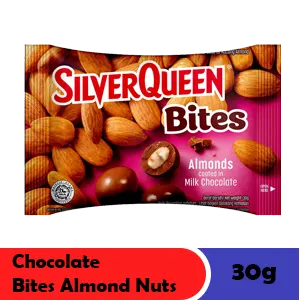 SILVER QUEEN CHOCOLATE BITES ALMOND NUTS PCK 30g