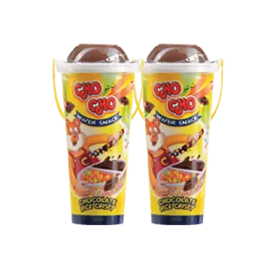 CHO-CHO WAFER SNACK CHOCOLATE RICE CRISPY CUP 33g