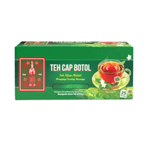 CAP BOTOL TEH CELUP HIJAU MELATI BOX 25x2g