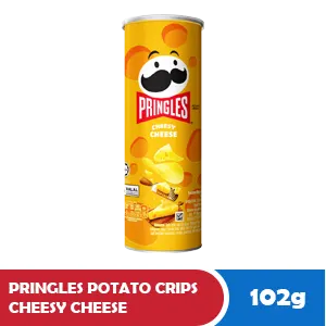 Pringles Potato Crisps Cheesy Cheese Tin 102g