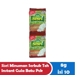 Sisri Minuman Serbuk Teh Segera Gula Batu Pek 10x8g