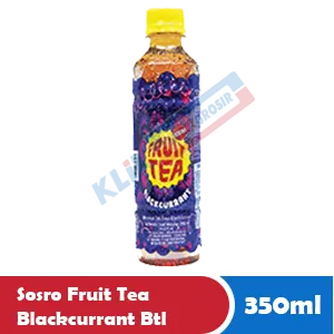 Sosro Fruit Tea Blackcurrant Botol 350mL