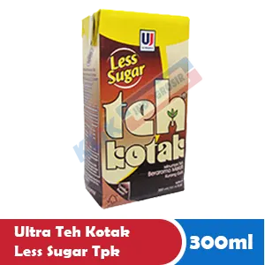 ULTRA TEH KOTAK LESS SUGAR TPK 300mL