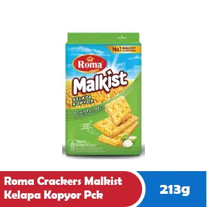 ROMA CRACKERS MALKIST KELAPA KOPYOR PCK 224g