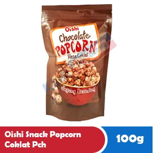 OISHI SNACK POPCORN COKLAT PCH 100g