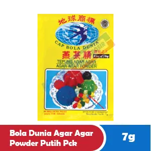 BOLA DUNIA AGAR AGAR POWDER PUTIH PCK 7g