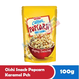 OISHI SNACK POPCORN KARAMEL PCH 100g