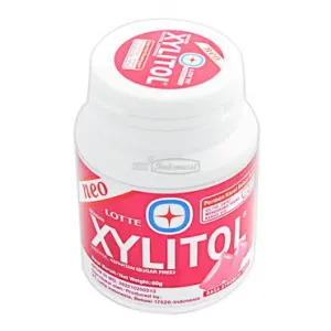 LOTTE CHEWING GUM S/F XYLITOL STRAWBERRY MINT BTL 60/55.1g