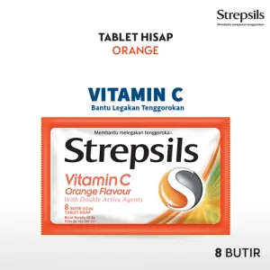 STREPSILS CANDY 6'S / 8'S VIT.C ORANGE PCK