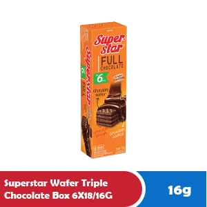 SUPERSTAR WAFER TRIPLE CHOCOLATE BOX 6x12.5g