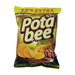 Potabee Snek Kerepek Kentang BBQ Pek 68/65g