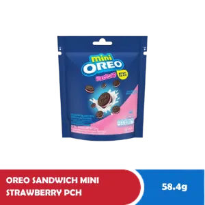 OREO SANDWICH MINI STRAWBERRY PCH 58.4g