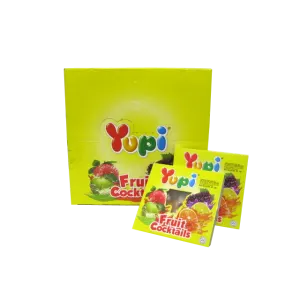 YUPI CANDY GUMMY FRUIT COCKTAIL PCK 24g