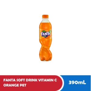 FANTA SOFT DRINK VITAMIN C ORANGE PET 390mL