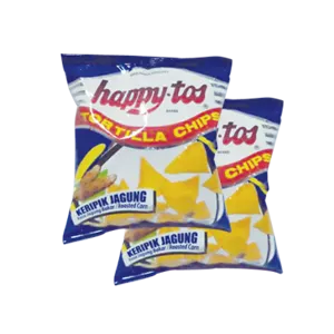 Happytos Snek Kerepek Tortilla Jagung Panggang Pek 55g