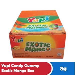 Yupi Gula-gula Gummy Exotic Mango Kotak 24x6g