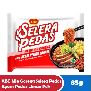 ABC MI GORENG SELERA PEDAS AYAM PDS LIMAU PCK 85g