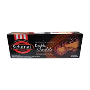 SELAMAT WAFER DOUBLE CHOCO BOX 145/128g