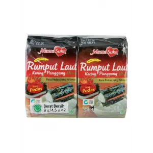 MAMASUKA RUMPAI LAUT PANGGANG (NORI) PEDAS PCK 2x4.5g
