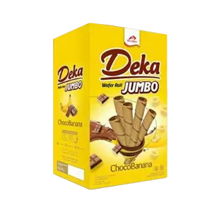 DEKA WAFER ROLL JUMBO COKLAT PISANG PCK 16/14g